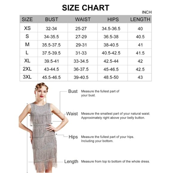 NWT Cream sequin beaded deco flapper dress - Picture 7 of 7